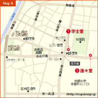 地図：百万遍 学士堂 新々堂